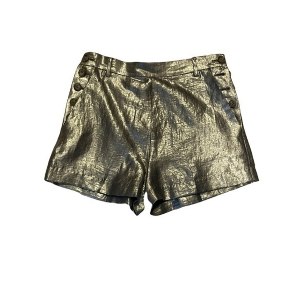 Elizabeth and James glenn metallic Linen shorts